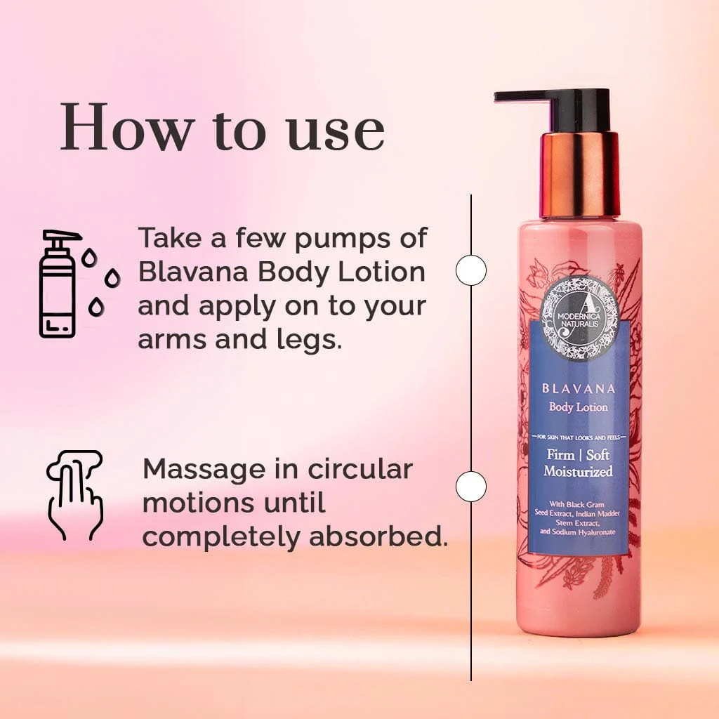 Blavana Body Lotion - Moisturizes, Softens, Firms Dry, Aging, Crepey Skin - Revolutionary Formula with Black Gram - Best Body Lotion for Mature Body Skin - With Clinically Proven Ingredients - Image 5