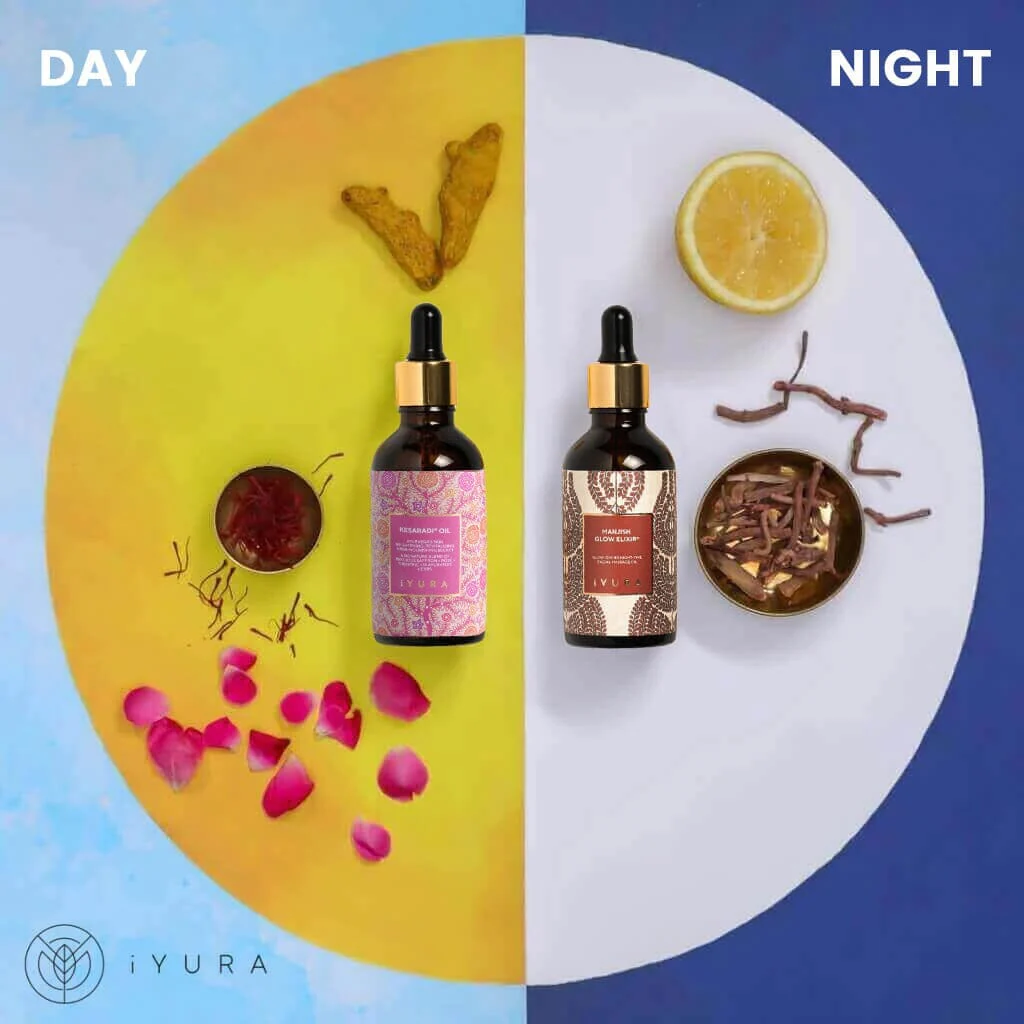 Day & Night Face Oil Duo - Best Moisturizer for Healthy Skin - Ayurvedic Natural Skincare Set. - Image 6