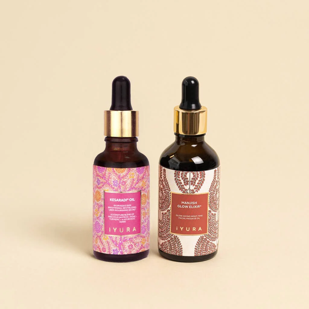 Day & Night Face Oil Duo | Best Moisturizer for Healthy Skin - Ayurvedic Natural Skincare Set | - Image 5