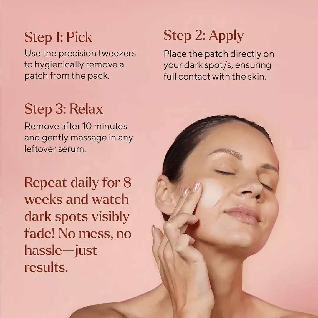 Dim N Dazzle Dark Spot Patch - Fades the Look of Stubborn Dark Spots & Patchy Discoloration— Powered with East Indian Globe Thistle, Chebulic Myrobalan, Niacinamide and Glycolic Acid— Best Dark Spot Patch For Hyper-Even, Crystal-Clear Complexion - Image 6