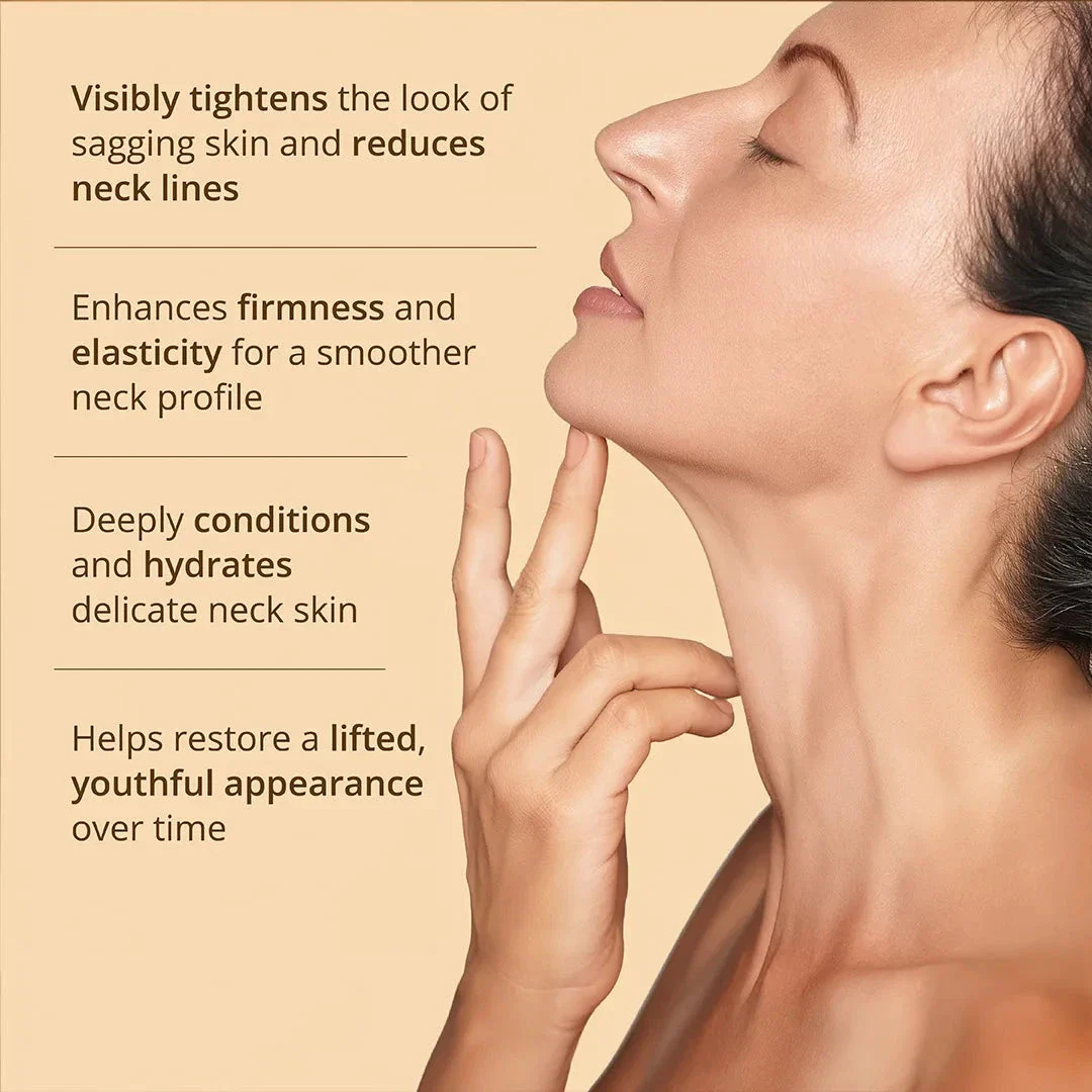 Firm-Focus Neck Mask - Lifts, Firms, Smooths the look of Loose, Saggy Skin on the Neck, Jaw, Chin & Upper Chest - Focused Neck Firming Action with Phyto-Ceramides and Water Lily - Best Firming Neck Mask - Image 5