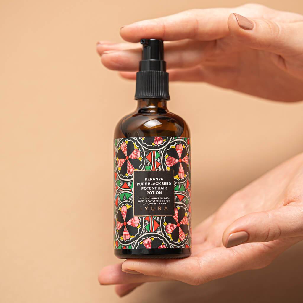 Keranya Pure Black Seed Potent Hair Potion - With FREE Neem Wood Comb - Image 11