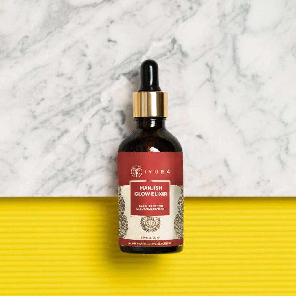 Manjish Glow Night Time Elixir - Ayurvedic Night-Time Face Oil - Natural Moisturizer for Healthy Skin: - Image 6