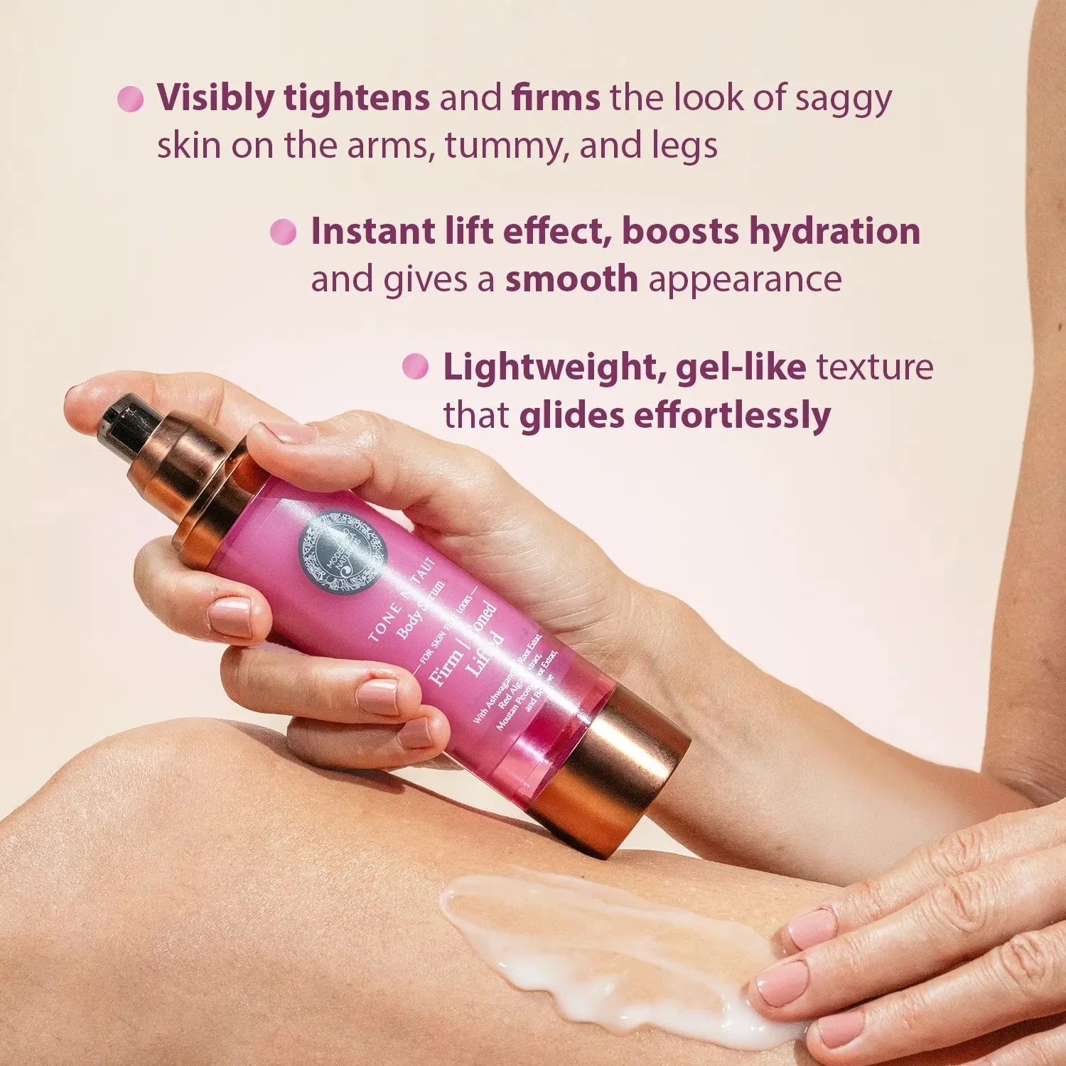 Tone N Taut Body Serum - Tightens and firms the appearance of saggy, crepey skin on your arms, legs and belly - Image 5